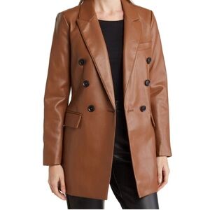 BCBGeneration Brown Leather Jacket